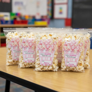 Adesivo Personalized “Have a Poppin’ Valentine’s Day” Kids