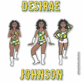 Adesivo Personalized Majorette /Green Yellow Camo #1