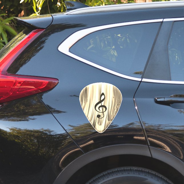 Adesivo Personalized Music Note Guitar Pick  (Lado do carro)