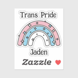 Adesivo Personalized Transgender Rainbow | LGBTQIA+ 