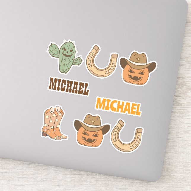 Adesivo Personalized Western Halloween Fun Set  (Detalhe)