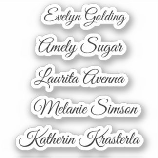 Adesivo Pertence ao nome da fonte escrita caprichosa fofa 