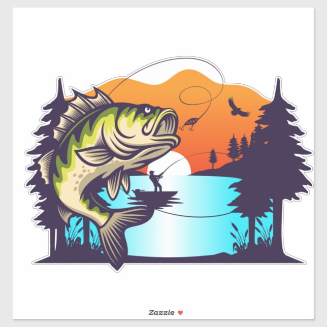 Adesivo Pesca (Folha)
