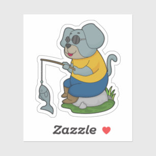 Adesivo Pesca do Cão - Escoamento do Peixe