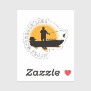 Adesivo Pesca no Lago Michigan
