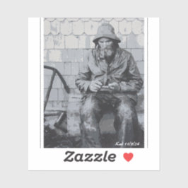 Adesivo Pescador Gloucester Enviando Seus Nets