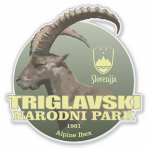 Adesivo PESO de Triglav NP (íbex alpino)