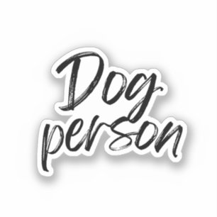 Adesivo Pessoa de Cachorro