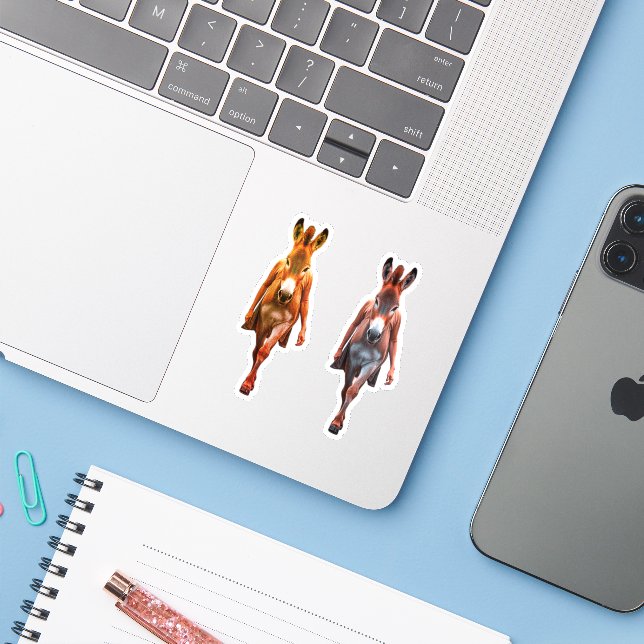 ADESIVO PESSOAS BURRO (Notebook com iPhone)
