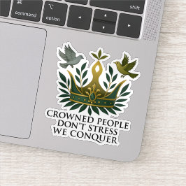 Adesivo Pessoas Cortadas Não Estresse Vinheta