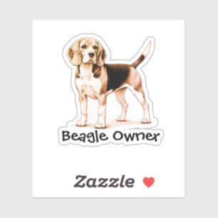 Adesivo Pet Beagle Brown Personalize