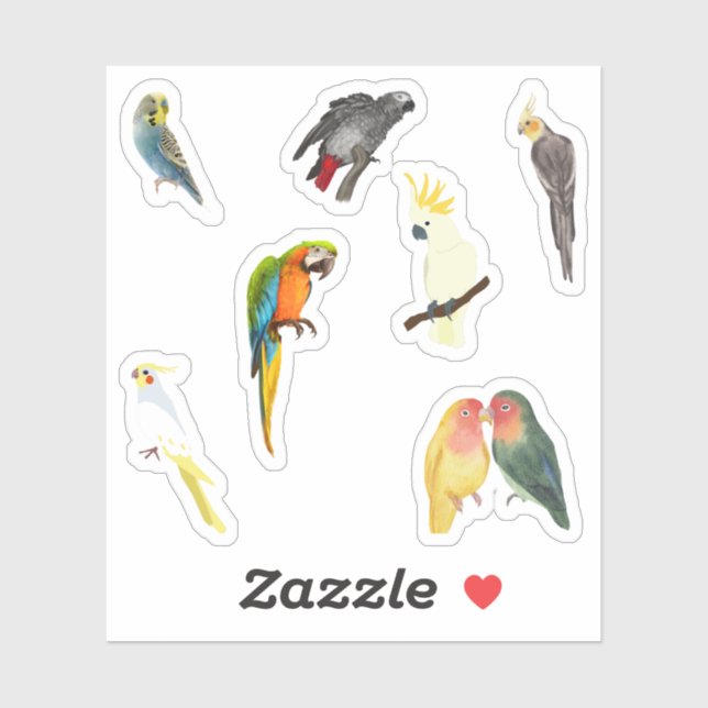 Adesivo Pet Bird Stickers (Folha)
