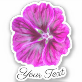 Adesivo Pétalas de flores cor-de-rosa com selos amarelos n