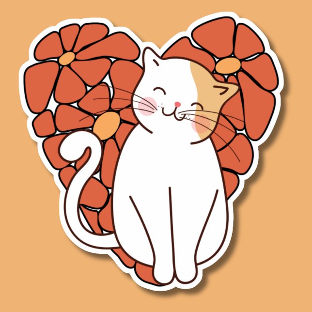 Adesivo Pétalas e Purrs à prova de água (Criador carregado)