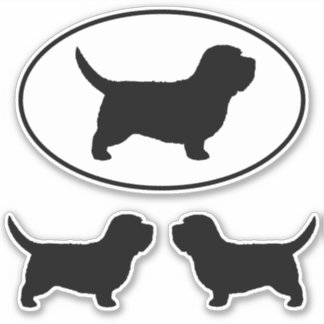 Adesivo Petit Basset Griffon Vendeen Silhouettes Stickers