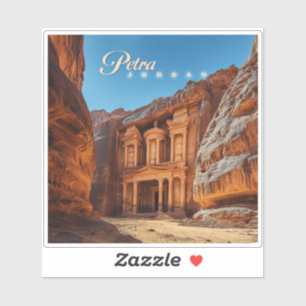 Adesivo Petra, Jordânia: Templo Vermelho Icônico