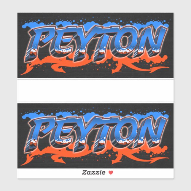 Adesivo Peyton Vorname Name Graffiti Aufkleber Sticker (Folha)