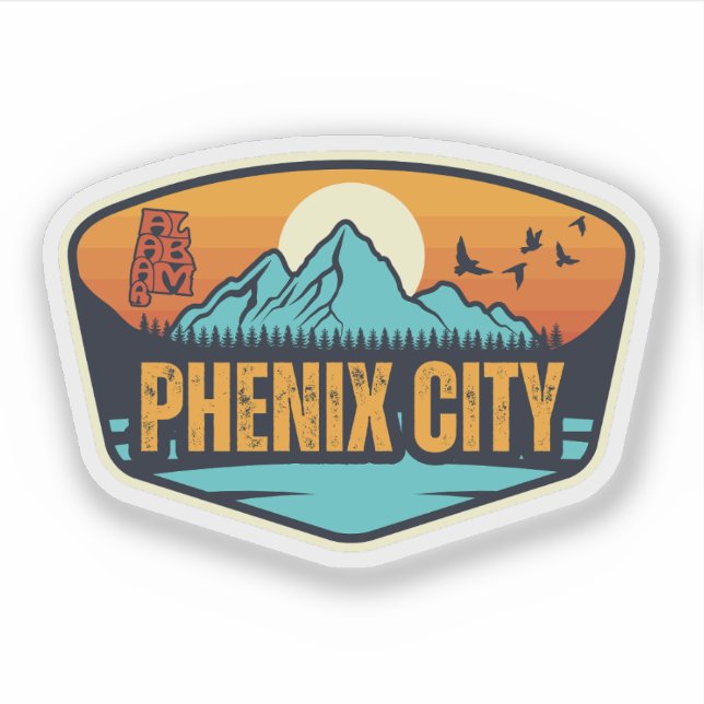 Adesivo Phenix City, Alabama (Frente)
