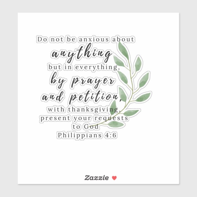 Adesivo Philipans Christian Bíblia Verse Stickers - Não (Folha)