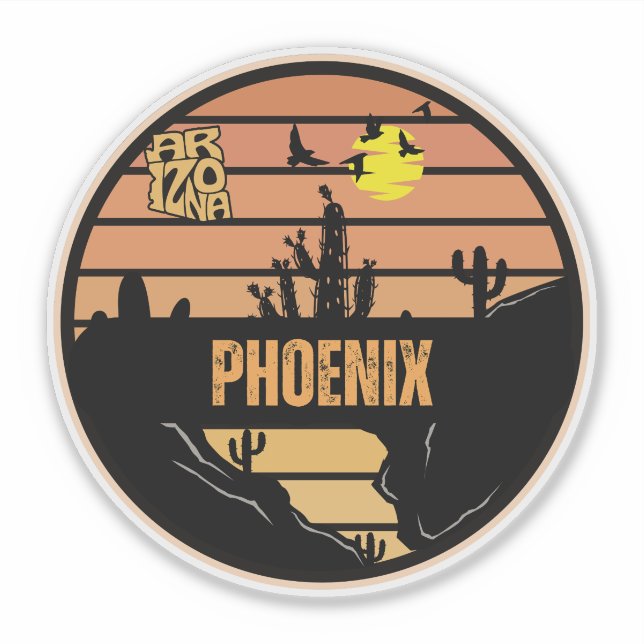 Adesivo Phoenix, Arizona (Frente)