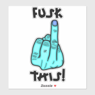 Adesivo Piada engraçada com F-Bomb falso – Palavrão censur