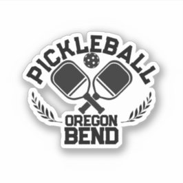 Adesivo Pickleball Paddle & Ball Bend Oregon EUA