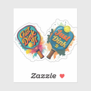 Adesivo Pickleball Paddle - Design desportivo e divertido