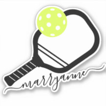 Pickleball Paddle Script Monograma