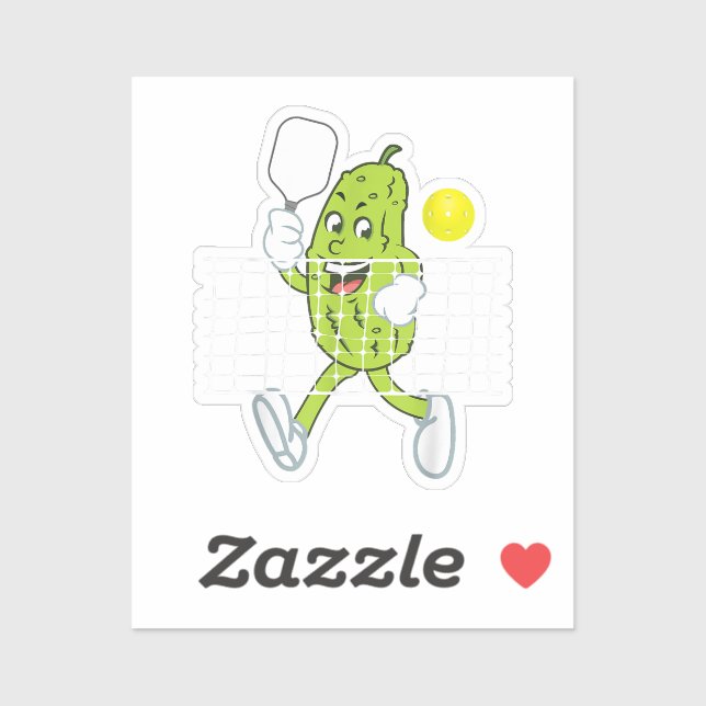 Adesivo Pickleball - Pickleball Engraçado (Folha)