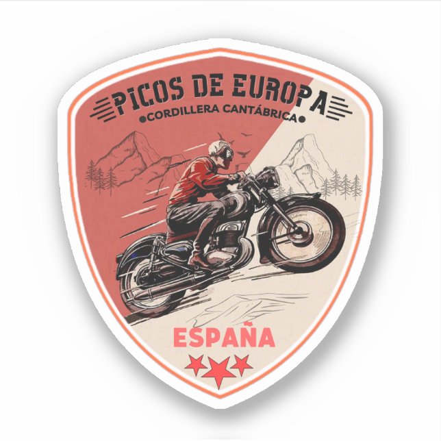 Adesivo Picos de Europa, montanhas Cantábrias (Frente)