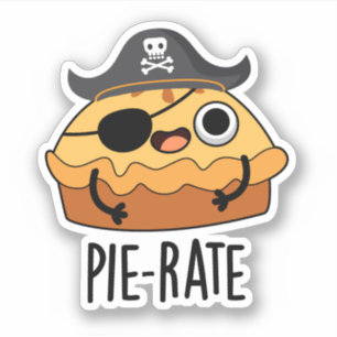 Adesivo Pie Pie Pun Engraçado Pirata