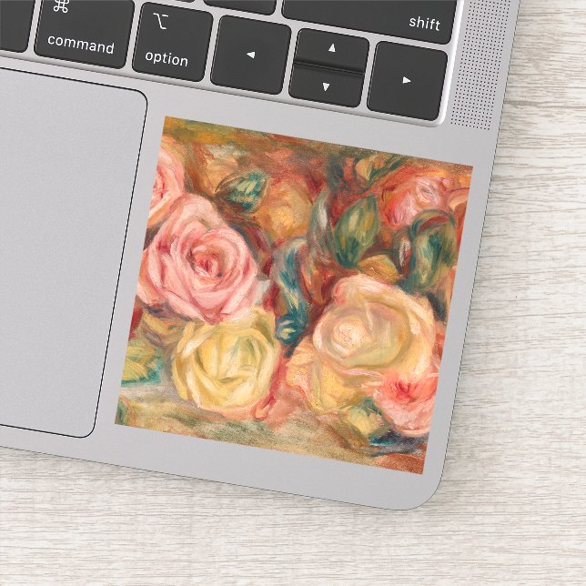 Adesivo Pierre-Auguste Renoir - Rosas (Detalhe)