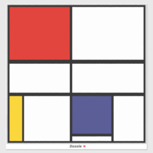 Adesivo Piet Mondrian, composição C