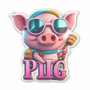 Adesivo Pig Stickers O Mais Avançado Hub De Suíno