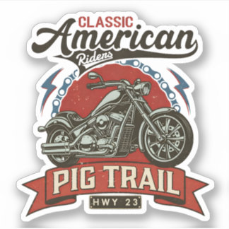 Adesivo Pig Trail Scenic Byway presentes de moto arkansas