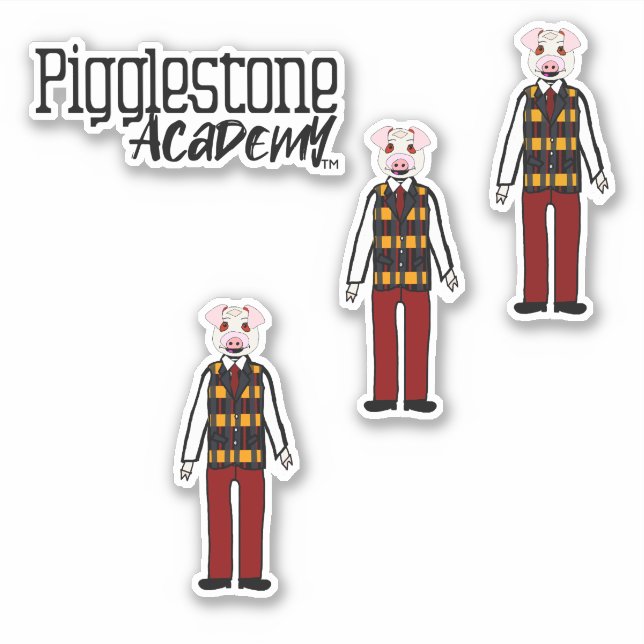 Adesivo Pigglestone Academy Classe Pig 3 (Frente)