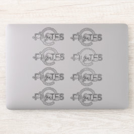 Adesivo Pilates Possui Palavras em Pilatos