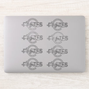 Adesivo Pilates Possui Palavras em Pilatos