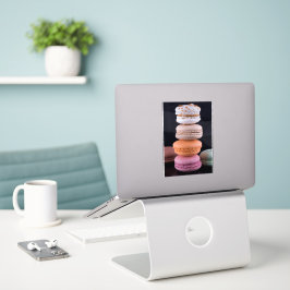 Adesivo Pilha colorida de Macarons Franceses
