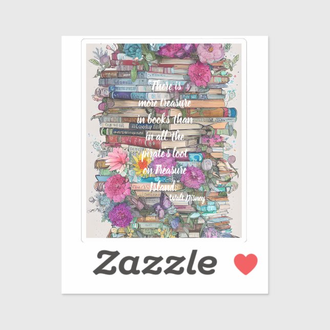 Adesivo Pilha de Livros (Folha)