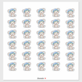 Adesivo Piloto de avião Envelope de Urso de Teddy Fechado 