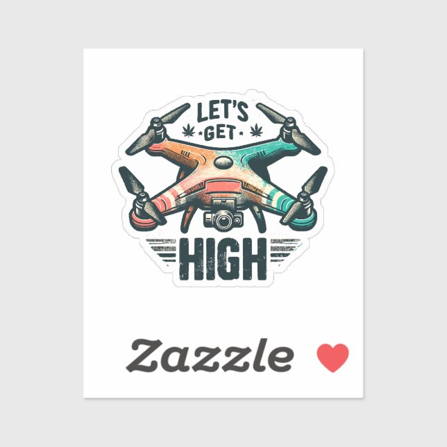 Adesivo Piloto de drone (Folha)