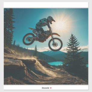 Adesivo Piloto de Motocross em Spirit Lake