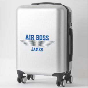 Adesivo Piloto-piloto Air Boss Silver Asings