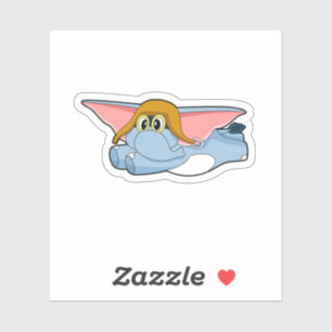 Adesivo Piloto-piloto de elefante