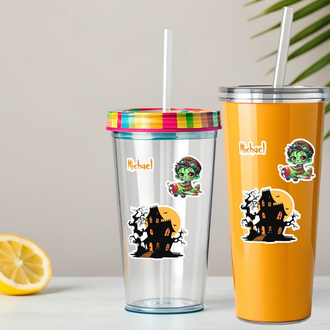 Adesivo Piloto Zombie Dia de as Bruxas engraçado de avião  (Criador carregado)