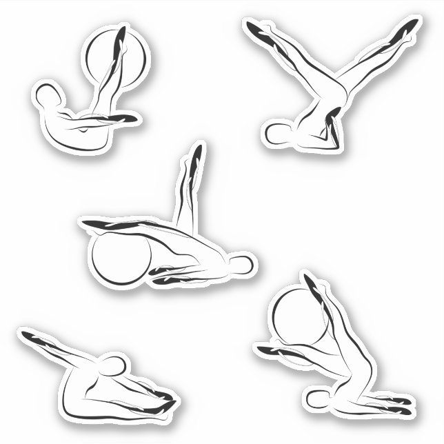 Adesivo Pilotos com autocolantes de papelaria (Frente)