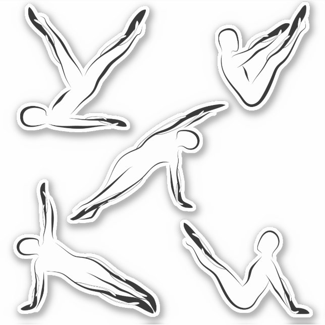 Adesivo Pilotos com autocolantes de papelaria (Frente)