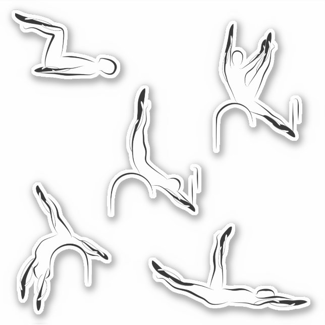 Adesivo Pilotos com autocolantes de papelaria (Frente)