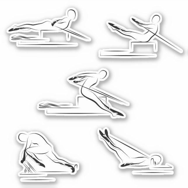 Adesivo Pilotos com autocolantes de papelaria (Frente)